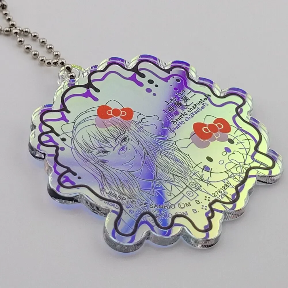 Gal Tomie & Hello Kitty - Junji Ito x Sanrio Blue Acrylic Charm